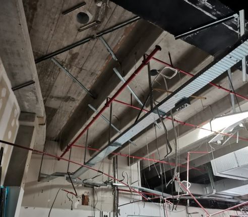 Situazione del magazzino con impianto IRAI da riprogettare